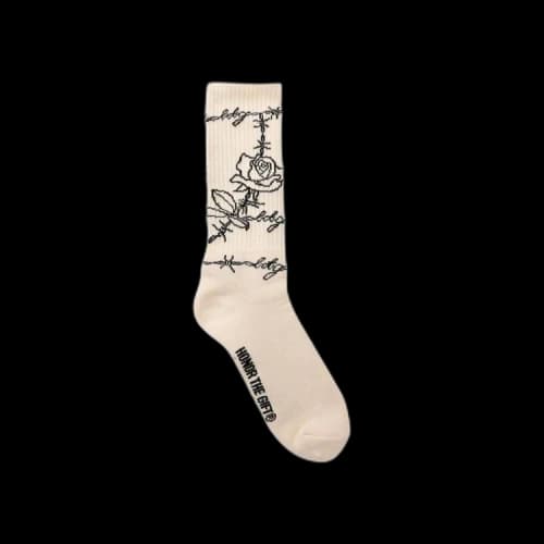 Honor The Gift Rose Wire Socks 'Bone'