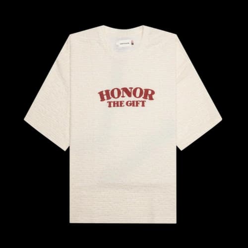 Honor The Gift Stripe Box Tee 'Bone'