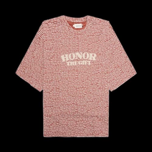 Honor The Gift Stripe Box Tee 'Brick'