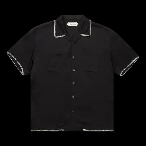 Honor The Gift Blanket Stitch Woven Shirt 'Black'