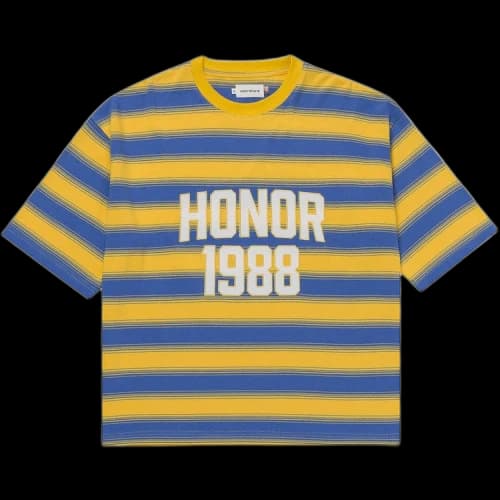 Honor The Gift 1988 Box Stripe Tee 'Yellow'