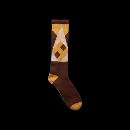 Honor The Gift Panel Ribbed Socks 'Yellow'