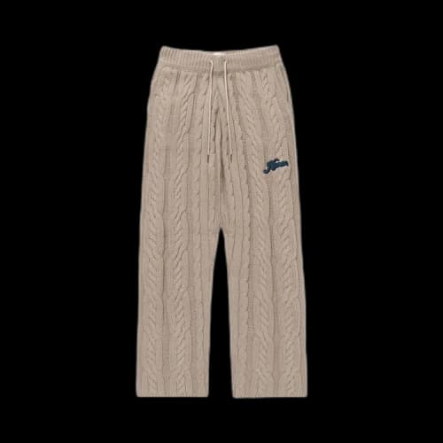 Honor The Gift Cable Knit Leisure Pants 'Stone'