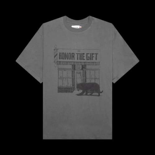 Honor The Gift Panther Barbershop Tee 'Grey'
