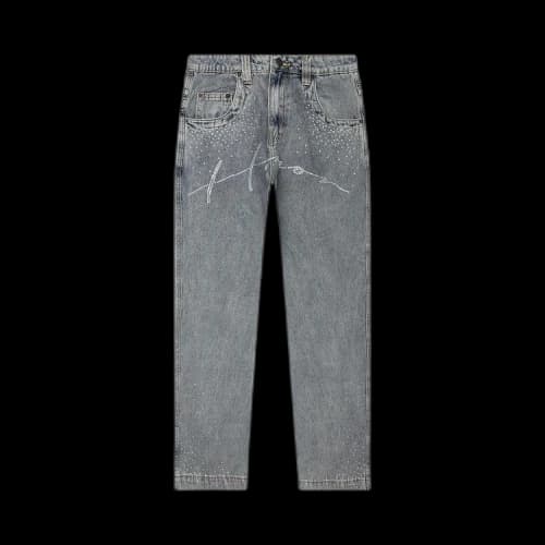 Honor The Gift Rhinestone Wide Leg Pant 'Indigo'