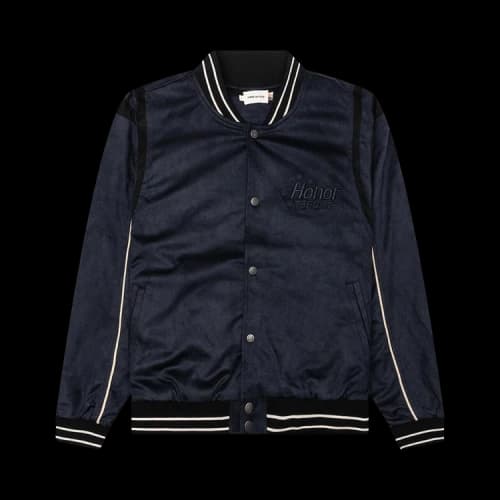 Honor The Gift Oil Head Varsity Jacket 'Navy'
