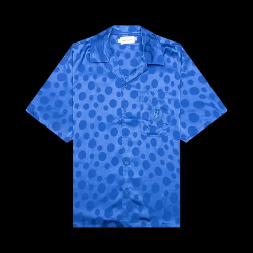 Honor The Gift Polka Dot Camp Shirt 'Blue'