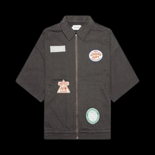 Honor The Gift Twill Full Zip Shirt 'Black'