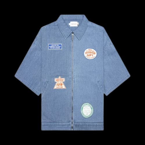 Honor The Gift Twill Full Zip Shirt 'Blue'