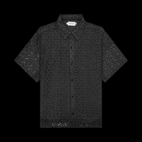 Honor The Gift Crochet Button Up 'Black'
