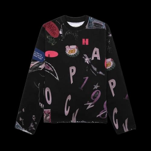 Honor The Gift Collage Crewneck 'Black'