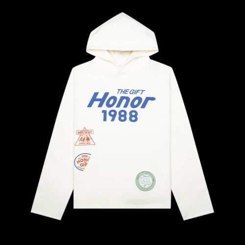 Honor The Gift Patchwork Party Hoodie 'Bone'