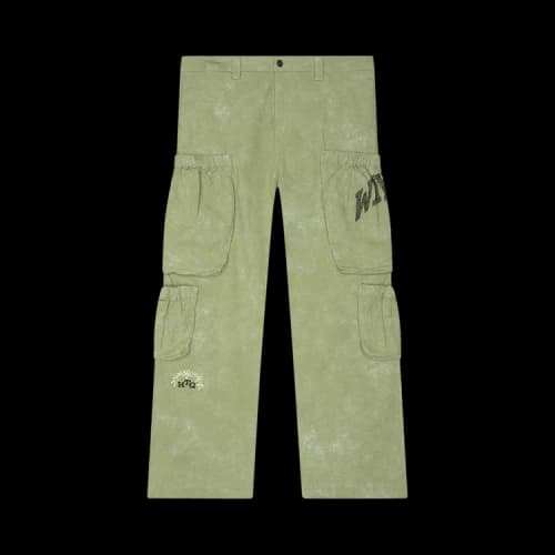 Honor The Gift Twill Cargo Wide Leg 'Green'