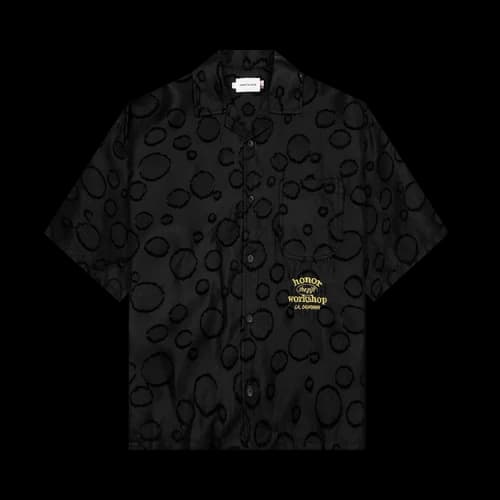 Honor The Gift Polka Dot Camp Shirt 'Black'