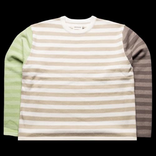 Honor The Gift Multi Stripe Crewneck 'Bone'