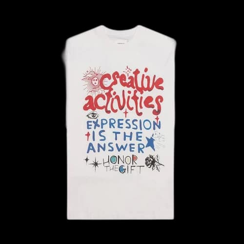 Honor The Gift Creative Activities T-Shirt 'Bone'