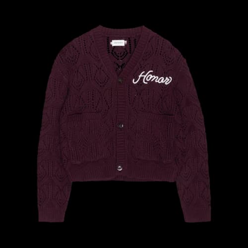 Honor The Gift Cable Cardigan 'Berry'