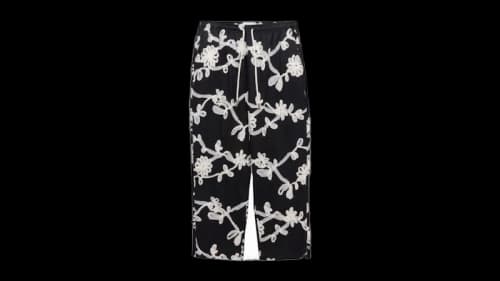 Honor The Gift Floral Ribbon Ankle Pant Black