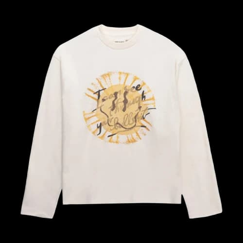 Honor The Gift I Can See Through Your Bullshit Long-Sleeve Crew 'White'