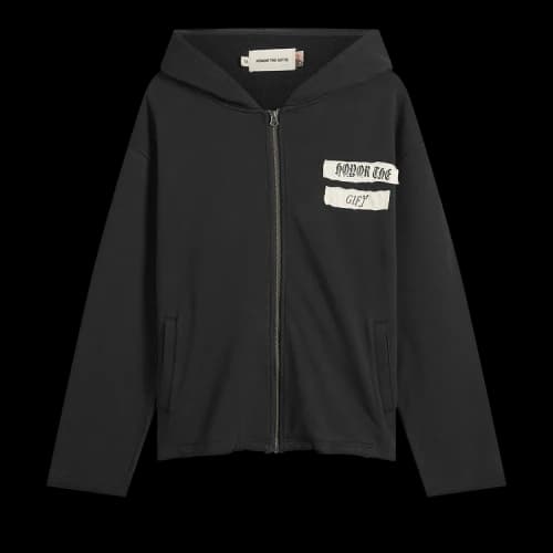 Honor The Gift Shit Since 1988 Zip Hoodie 'Black'