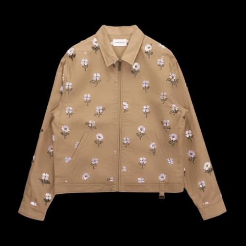 Honor The Gift Flowers Beaded Jacket 'Taupe'