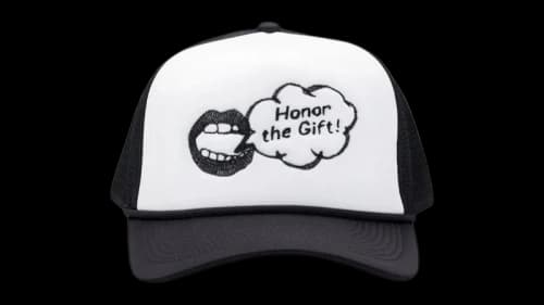 Honor The Gift Speak Trucker Cap Black