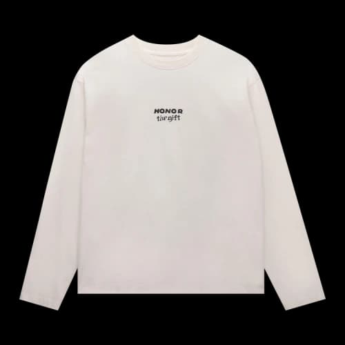 Honor The Gift Running Shit Long-Sleeve Tee 'White'