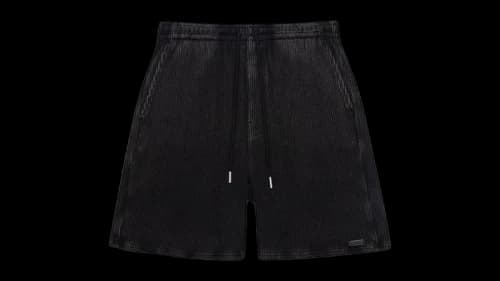 Honor The Gift Rib Knit Drawcord 7 Inch Shorts Black