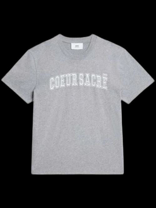 Ami Paris Coeur Sacre T-Shirt Grey