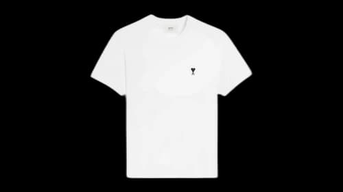 Ami Paris Cotton Ami De Coeur T-shirt White