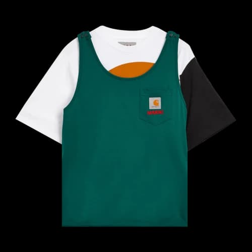 Marni x Carhartt WIP Colour Block T-Shirt 'Stone Green'