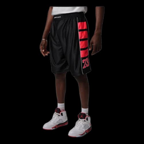 Jordan Brooklyn Cat Scratch Shorts 'Black Infrared 23'