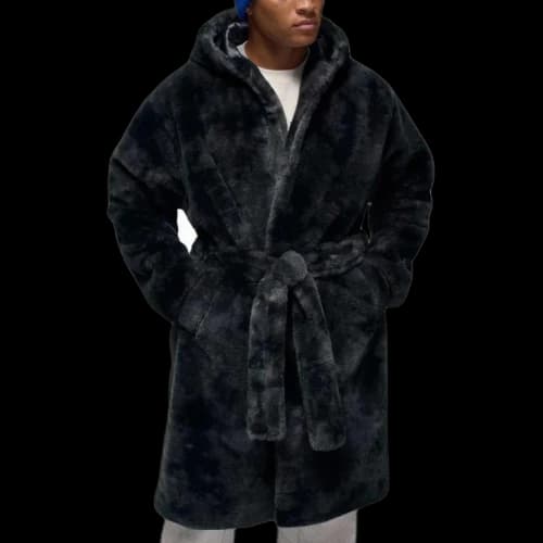 Jordan Brooklyn Holiday Fur Robe Long Sleeve Tee