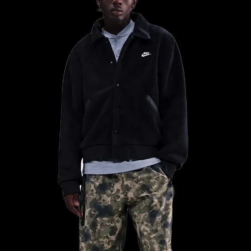 Nike Sportswear Club Men's High-Pile Fleece Coaches Jacket