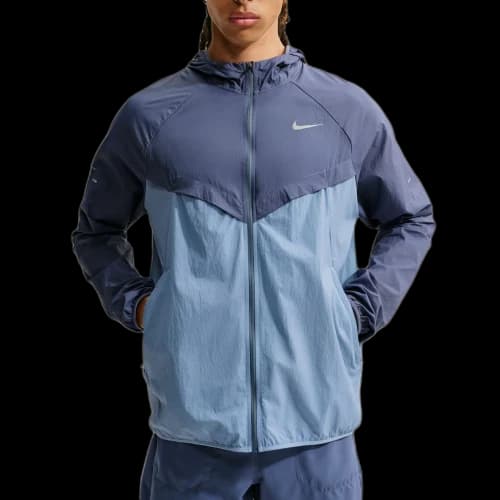 Nike Running Jackets Men's Diffused Blue/Work Blue Hooded Non Detachable Moderate Other