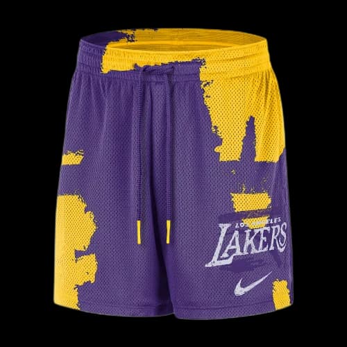 Jordan Los Angeles Lakers Courtside Men's Jordan Dri-FIT Nba Mesh Practice Shorts