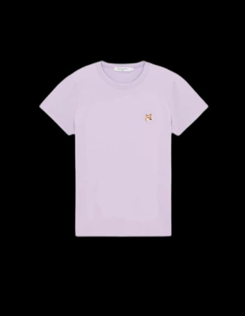 Maison Kitsune Fox Head Patch Classic T-shirt Lilac