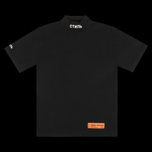 Heron Preston CTNMB Short-Sleeve Turtleneck 'Black/White'