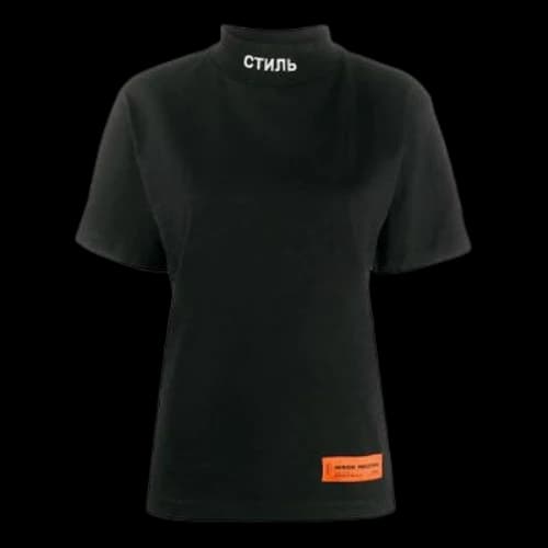 HERON PRESTON SS21 Mock Neck Ctnmb T-shirt 'Black' (Women's)
