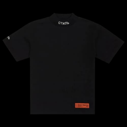 Heron Preston CTNMB Short-Sleeve Turtleneck 'Black/White'