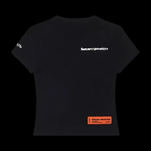 Heron Preston Wrapped Baby Tee 'Black/White'