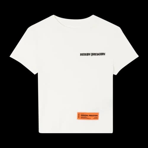 Heron Preston Gothic Baby Tee 'Off White/Black'