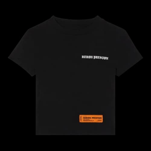 Heron Preston Gothic Baby Tee 'Black/White'