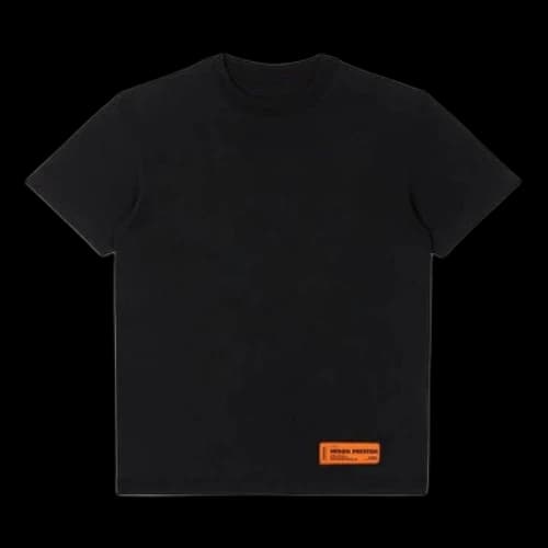 HERON PRESTON SS22 Logo Recycled T-shirt 'Black' (Women's)