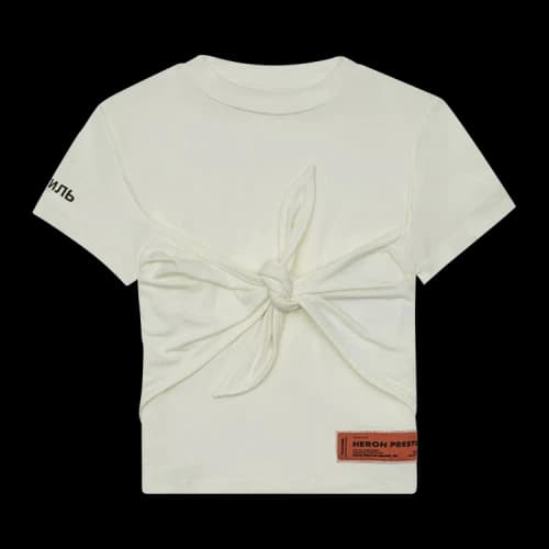 Heron Preston Knotted Baby T-Shirt 'Cream/Black'