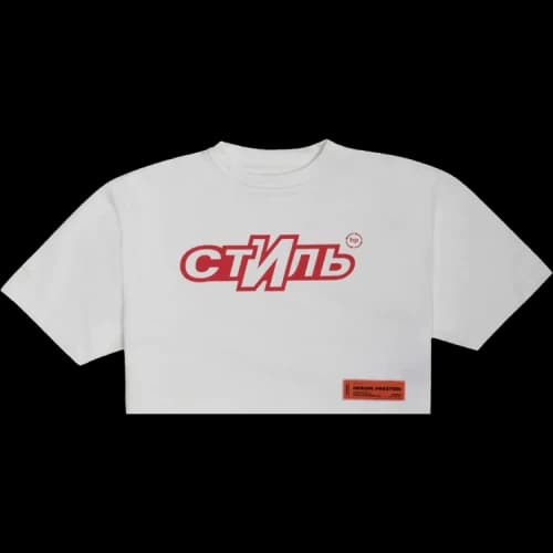 Heron Preston Ctnmb Sport Crop Top 'White/Red'