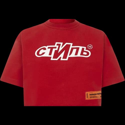 Heron Preston Ctnmb Sport Crop Top 'Red/White'