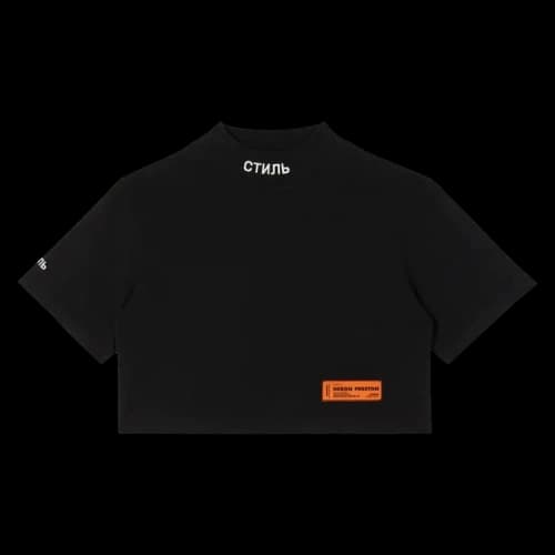 HERON PRESTON CTNMB Turtleneck Crop Top 'Black' (Women's)
