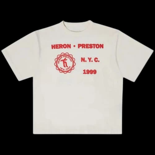Heron Preston Medieval Heron SS Tee White/Red