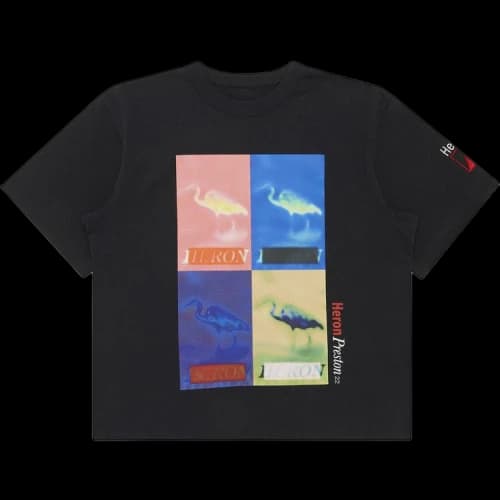 Heron Preston Multi Heron Censored SS Womens Tee Black/Multi